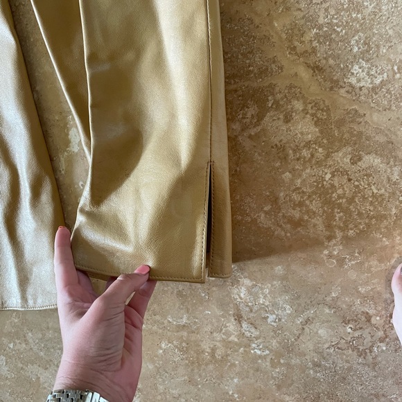 Rem Garson Tan Leather Pants - Picture 5 of 5